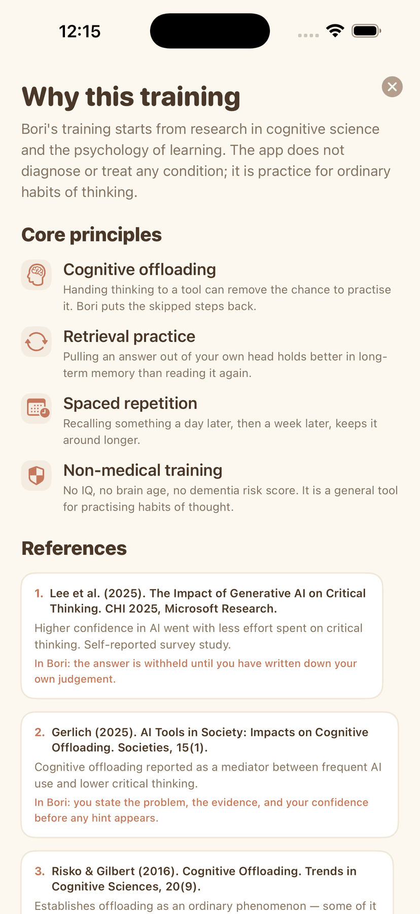 Why this training — the principles and the papers behind them