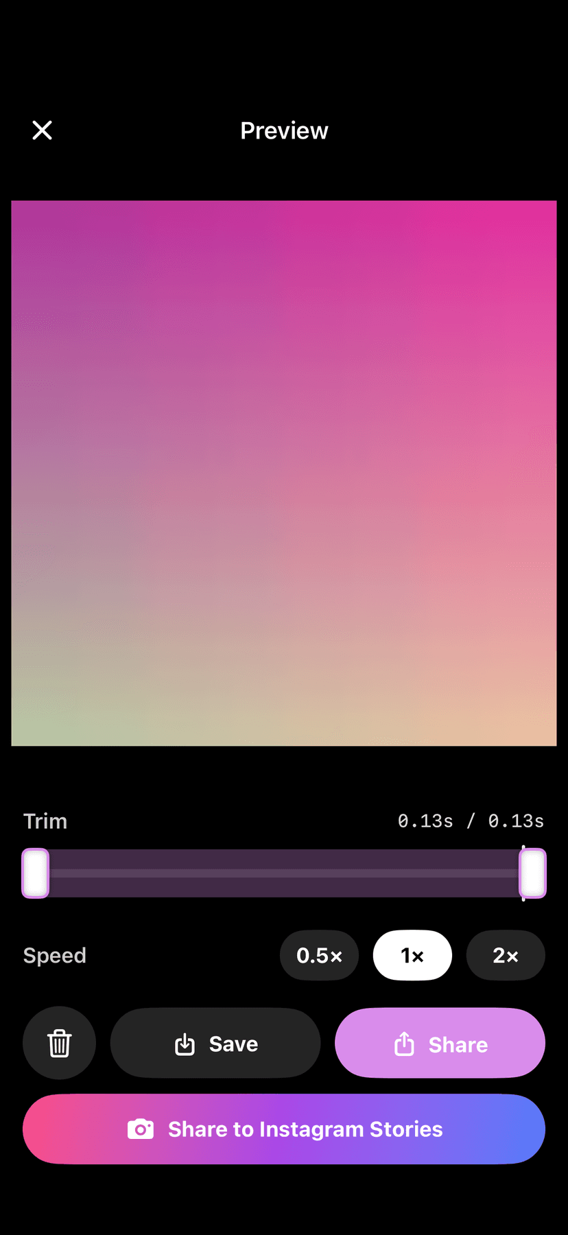 Pulse video review, trim, and sharing controls