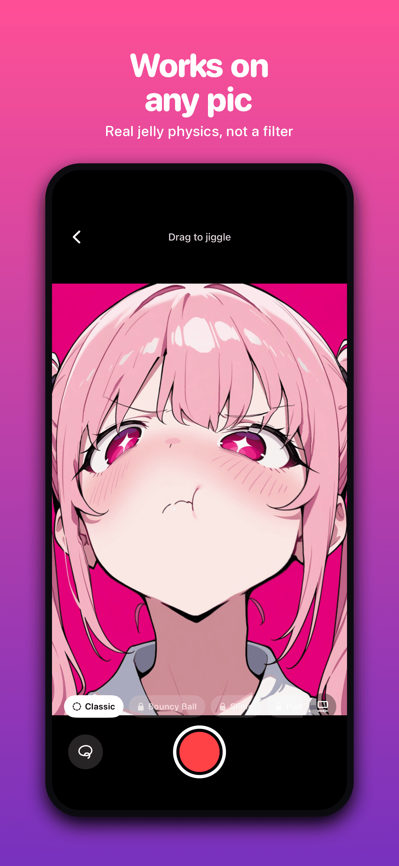Wobble an anime portrait